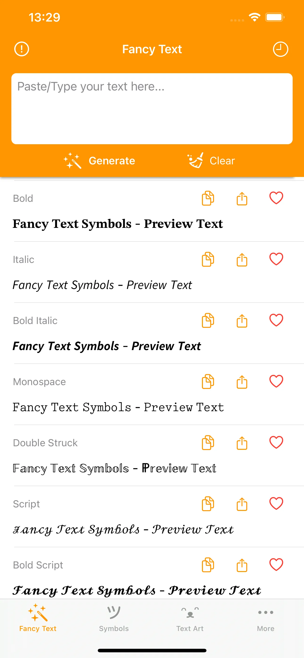 Fancy Text Symbols | Indus Appstore | Screenshot