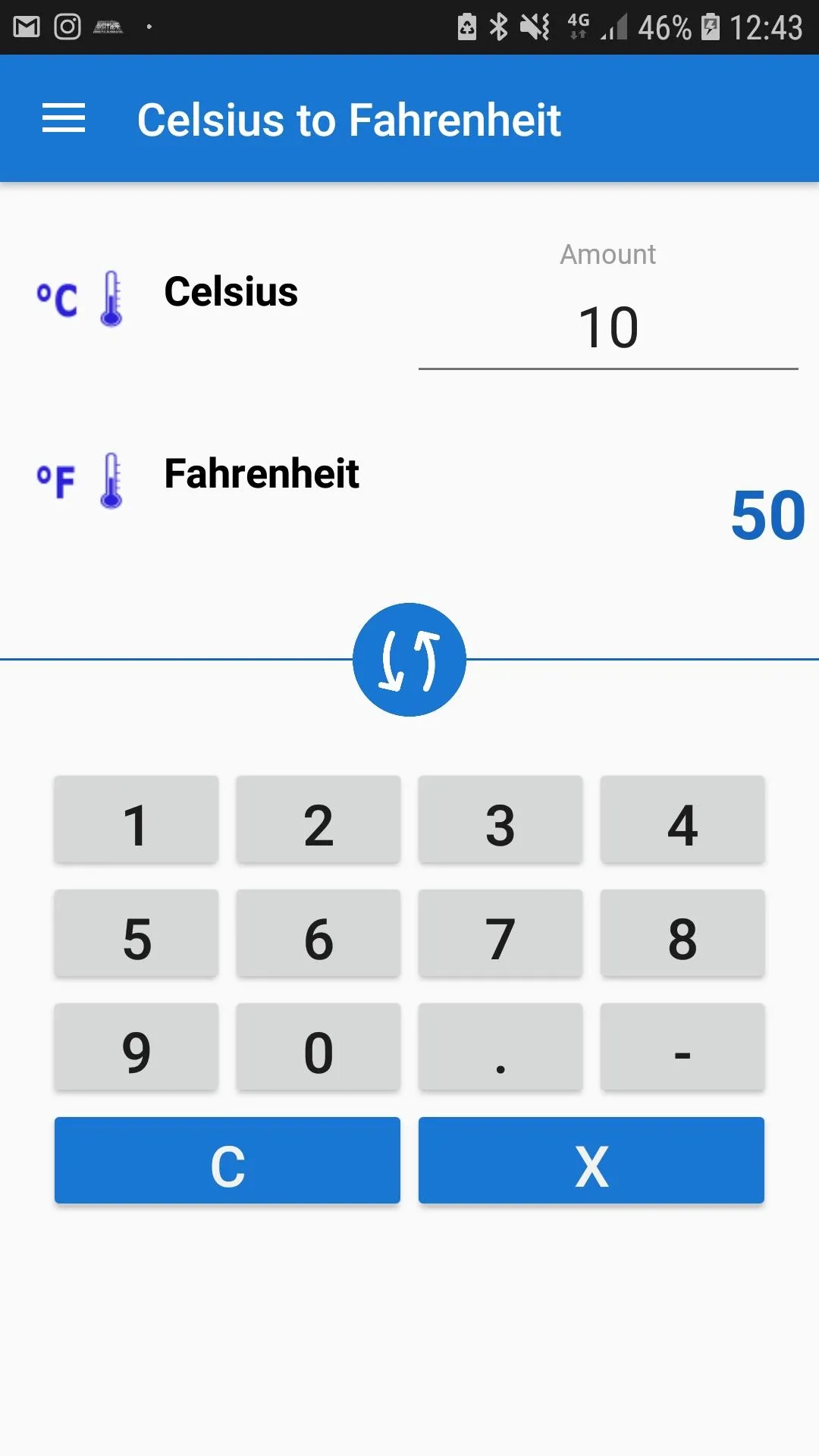 Celsius to Fahrenheit Convert | Indus Appstore | Screenshot