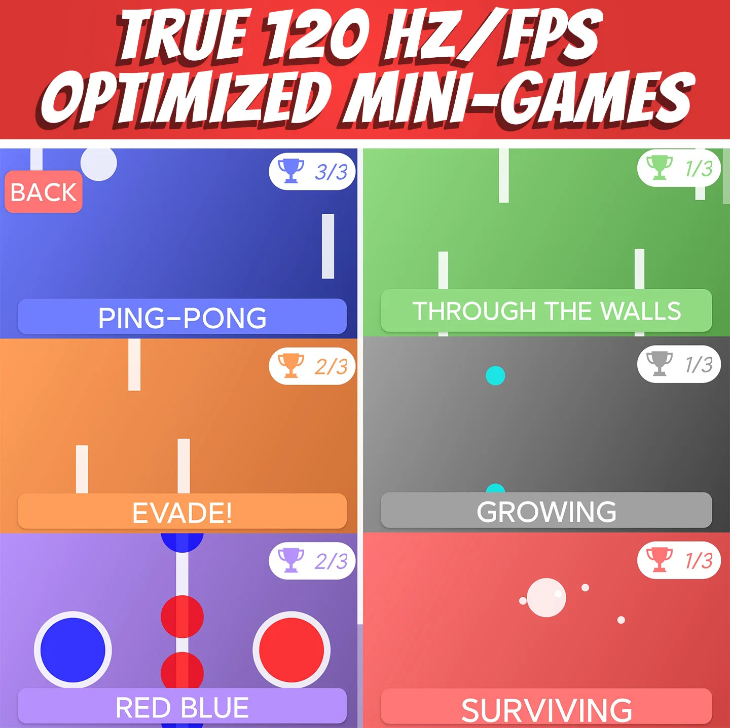 120hz mini games offline | Indus Appstore | Screenshot