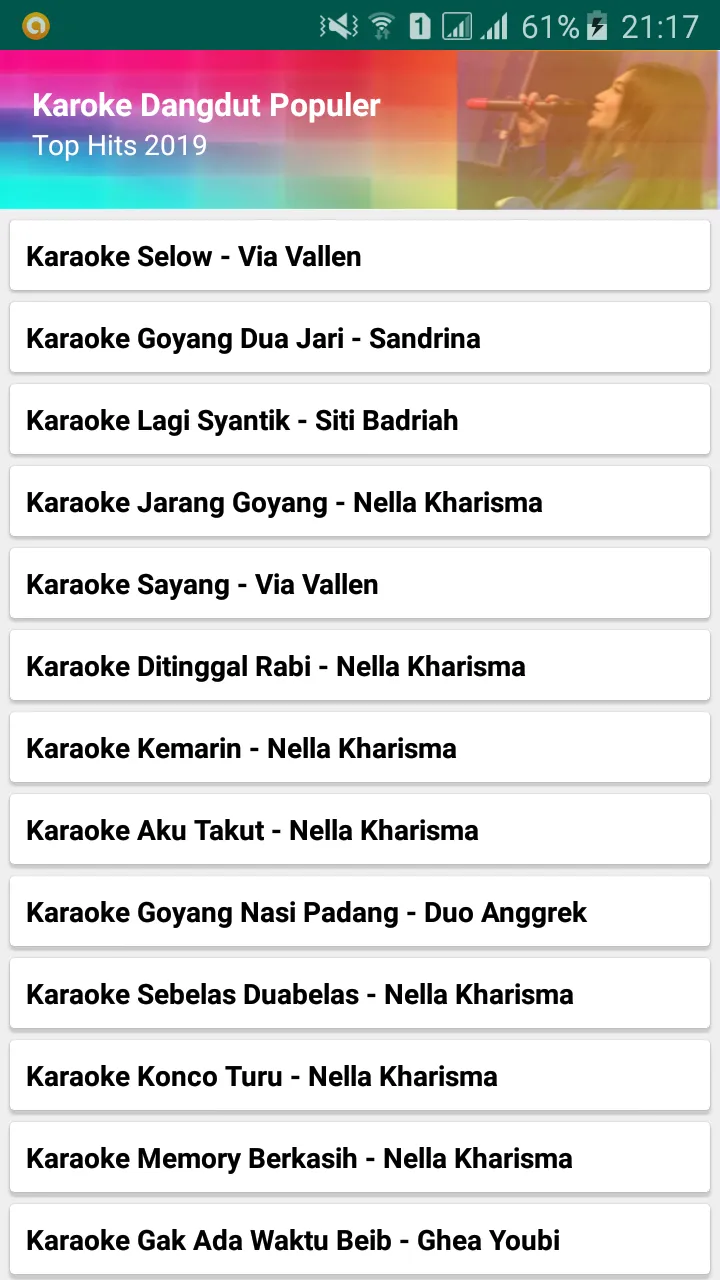 Karaoke + Lirik Dangdut | Indus Appstore | Screenshot