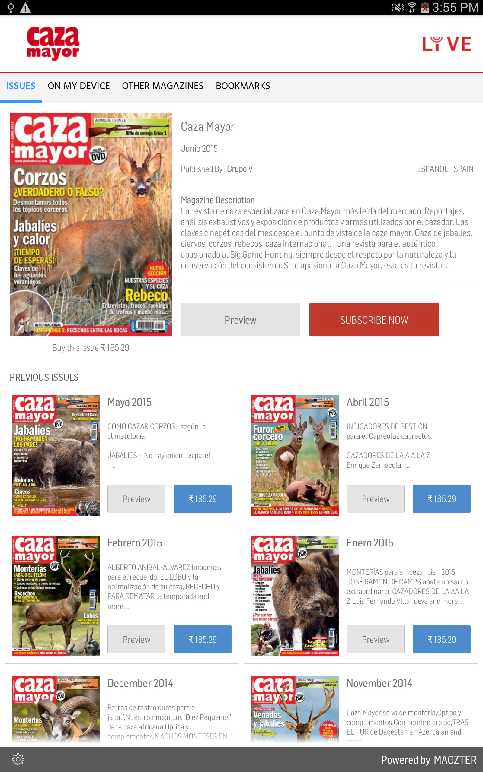 Caza Mayor Revista | Indus Appstore | Screenshot