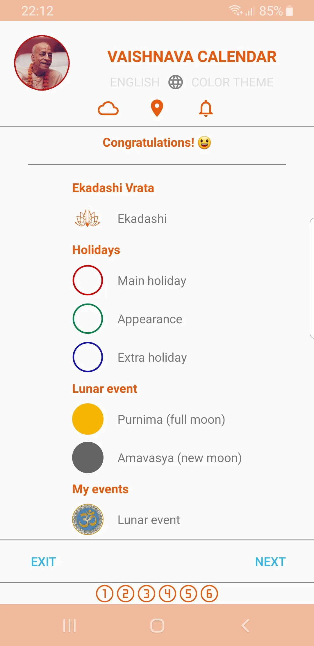 Vaishnava Calendar for ISKCON | Indus Appstore | Screenshot