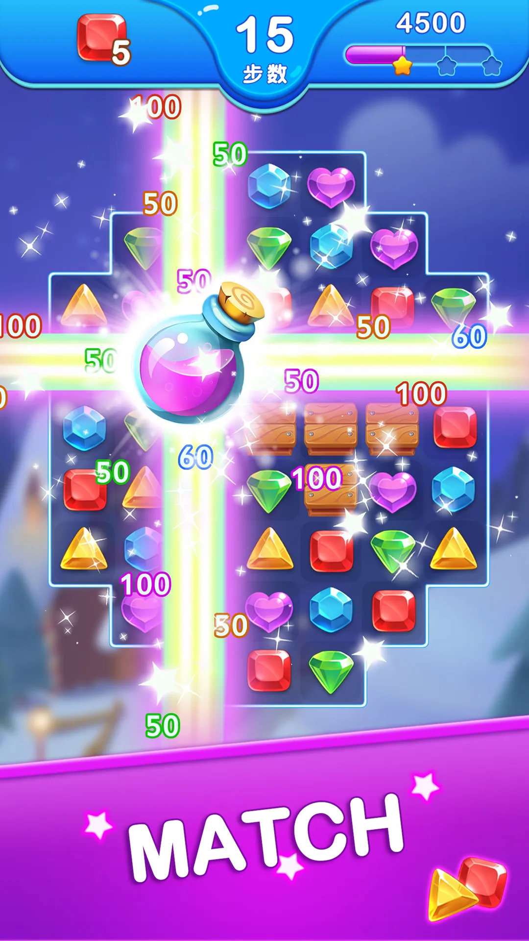 Jewel Blast Dragon - No Wifi | Indus Appstore | Screenshot