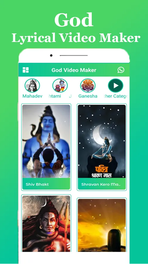 God Lyrical Video Status Maker | Indus Appstore | Screenshot