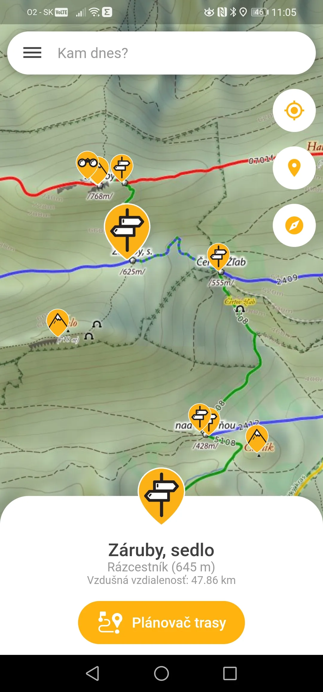 Hiking Slovakia - Tourist Map | Indus Appstore | Screenshot