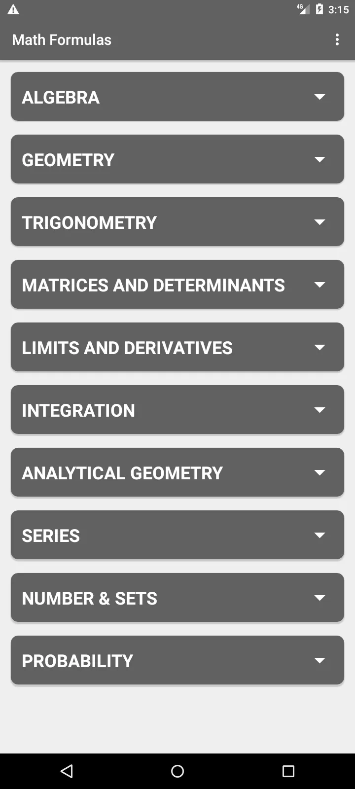 Math Formulas | Indus Appstore | Screenshot