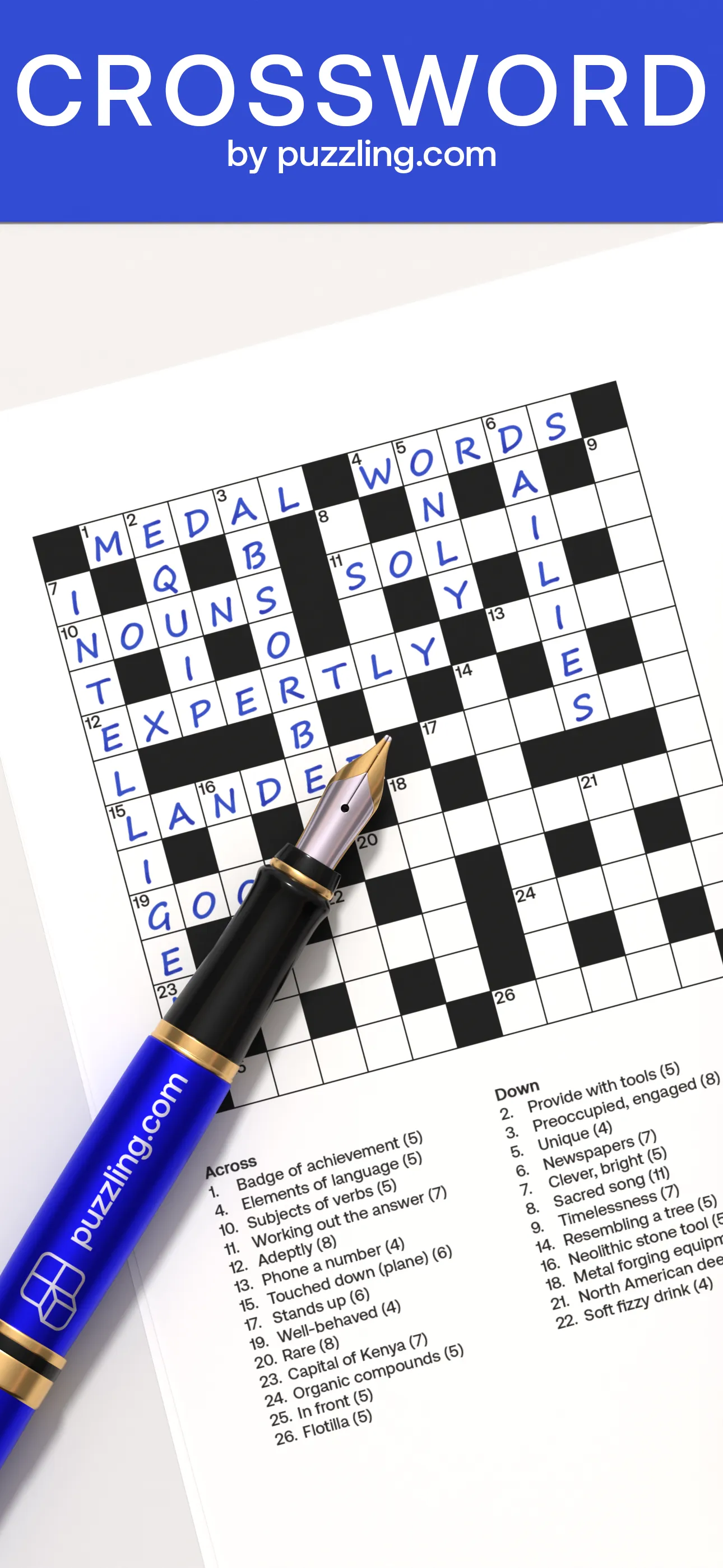 Crossword by puzzling.com | Indus Appstore | Screenshot