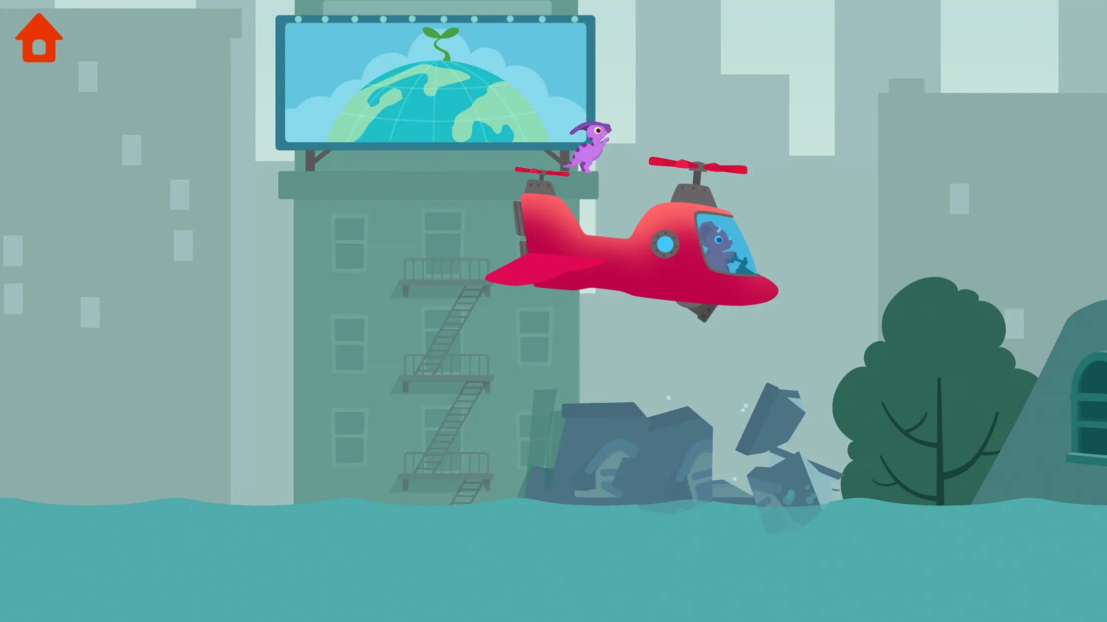 Dinosaur Helicopter Kids Games | Indus Appstore | Screenshot