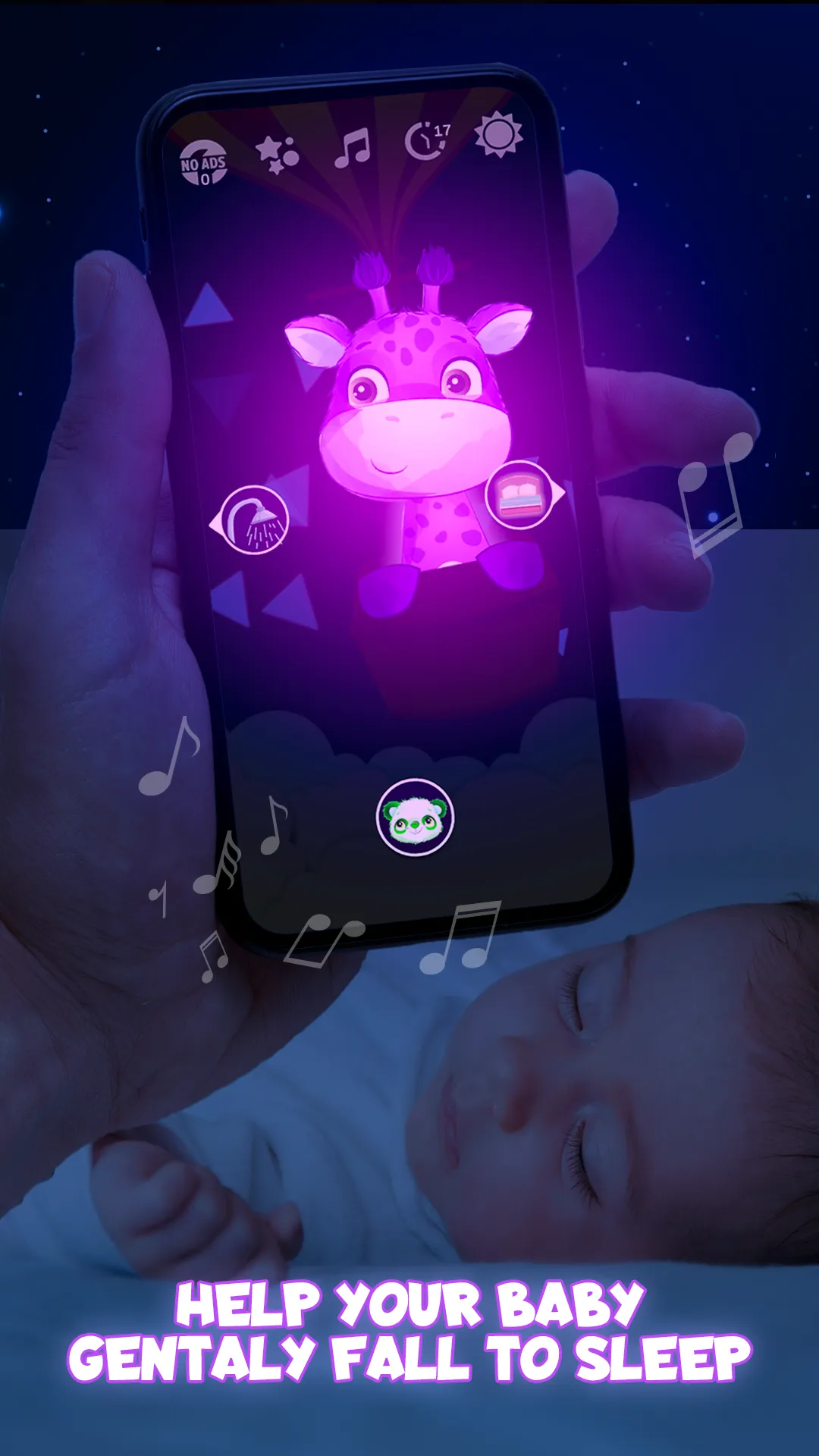 Baby night light & white noise | Indus Appstore | Screenshot