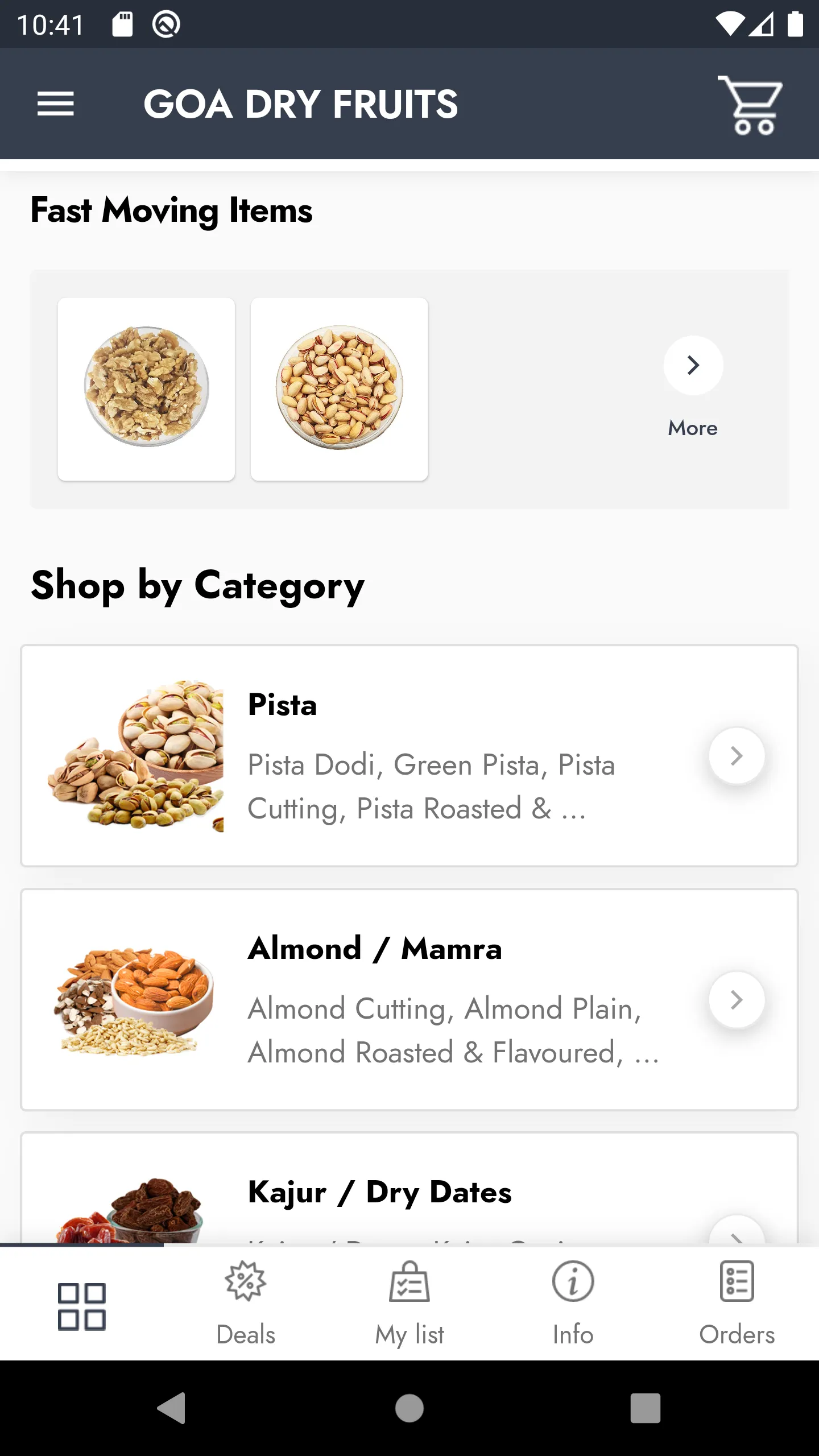 GOA DRY FRUITS | Indus Appstore | Screenshot