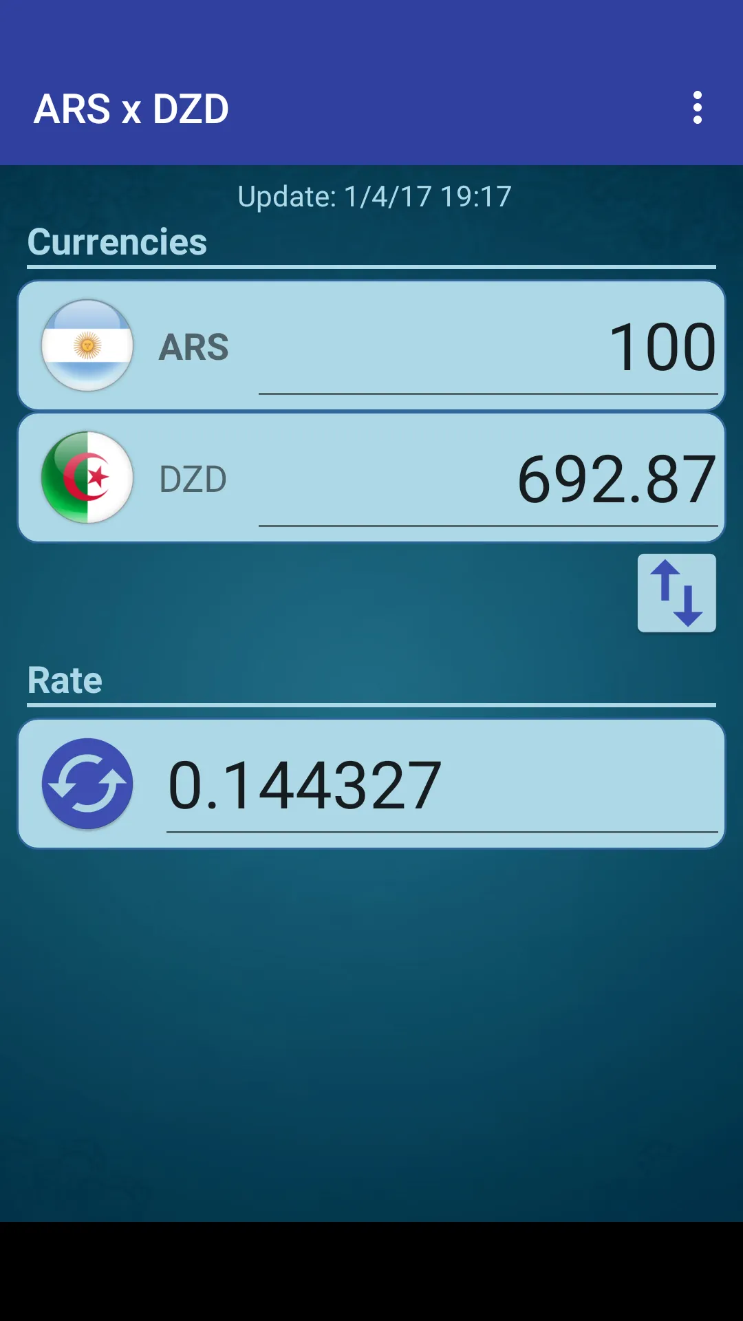 Arg. Peso x Algerian Dinar | Indus Appstore | Screenshot