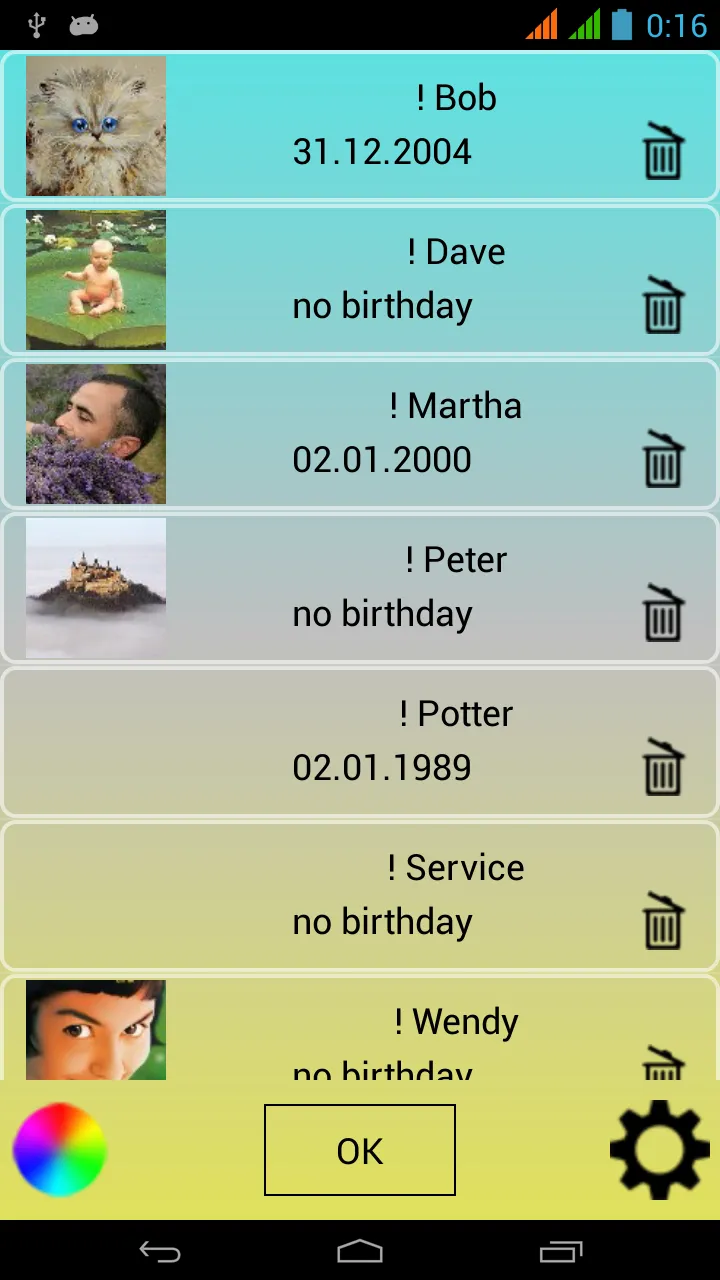 Birthday widget reminder | Indus Appstore | Screenshot