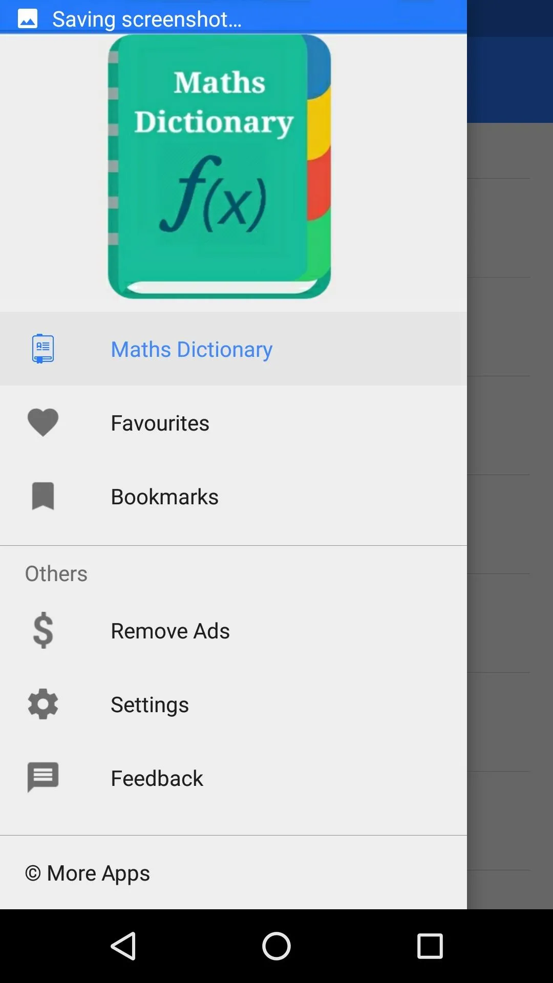 Maths Dictionary | Indus Appstore | Screenshot