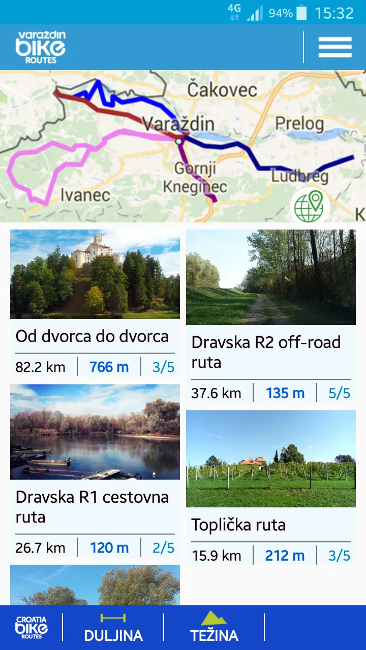 Varazdin Bike Routes | Indus Appstore | Screenshot