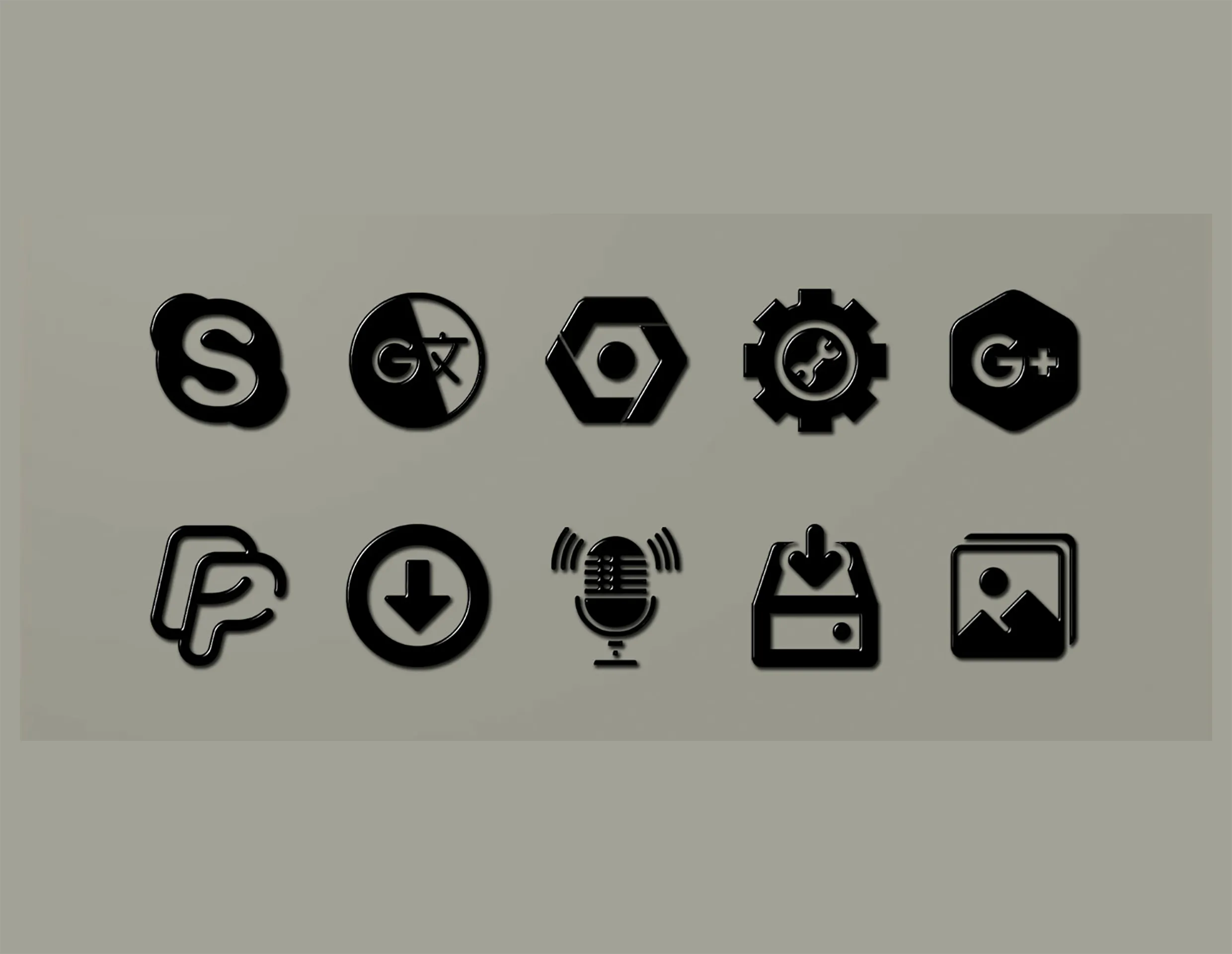 Black-PD Icon Pack | Indus Appstore | Screenshot