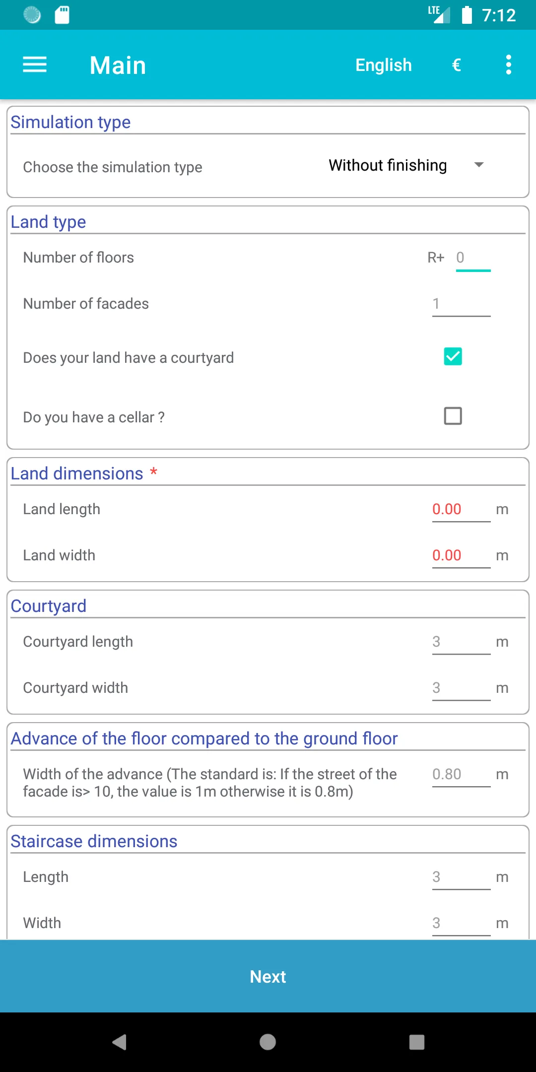 Construction price simulator | Indus Appstore | Screenshot