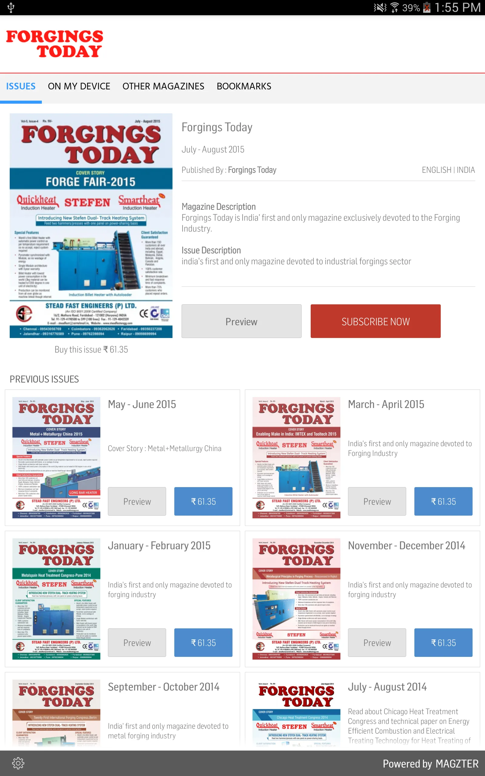 Forgings Today | Indus Appstore | Screenshot