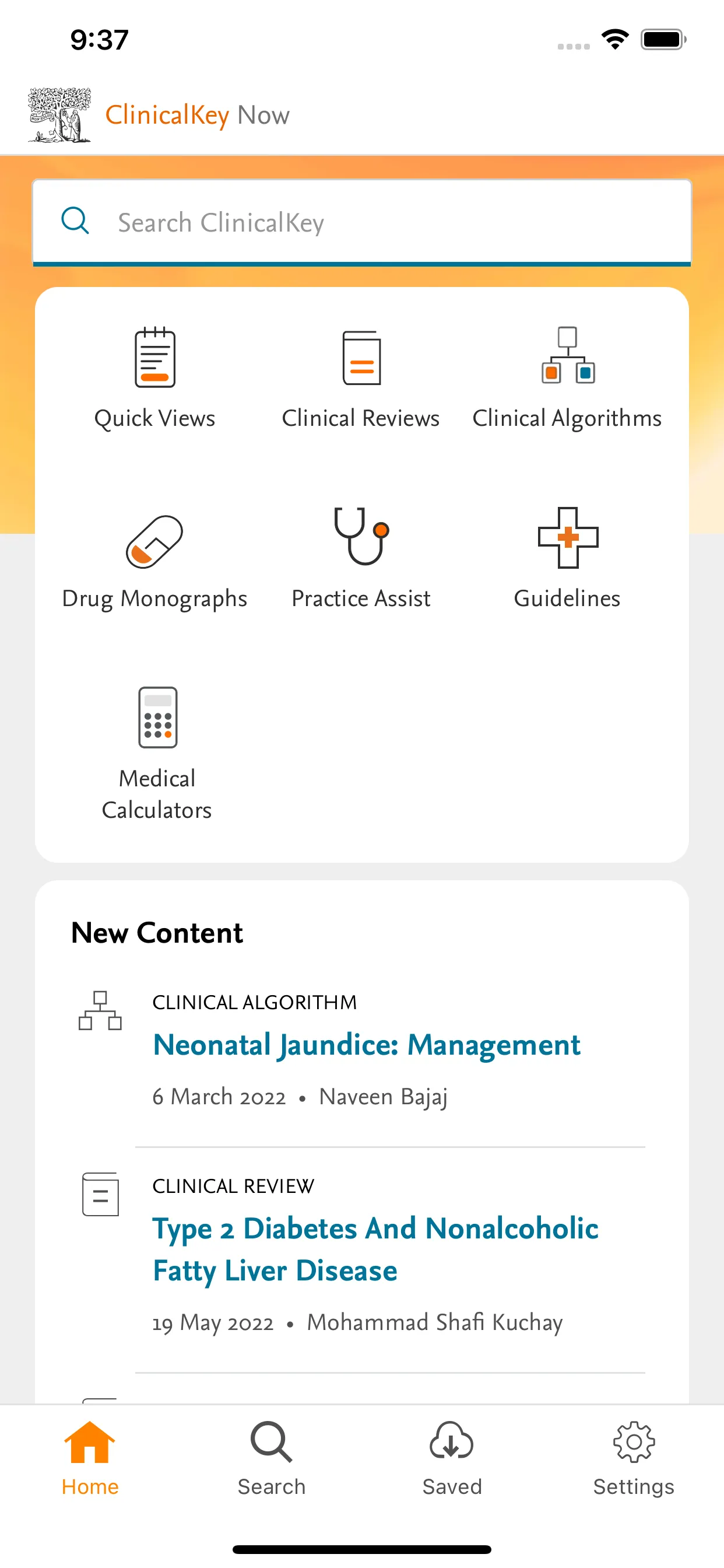 ClinicalKey Now | Indus Appstore | Screenshot