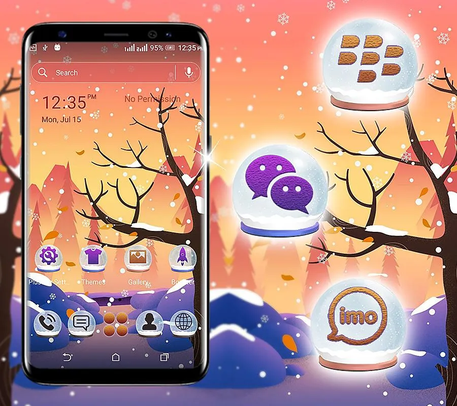 Winter Forest Launcher Theme | Indus Appstore | Screenshot