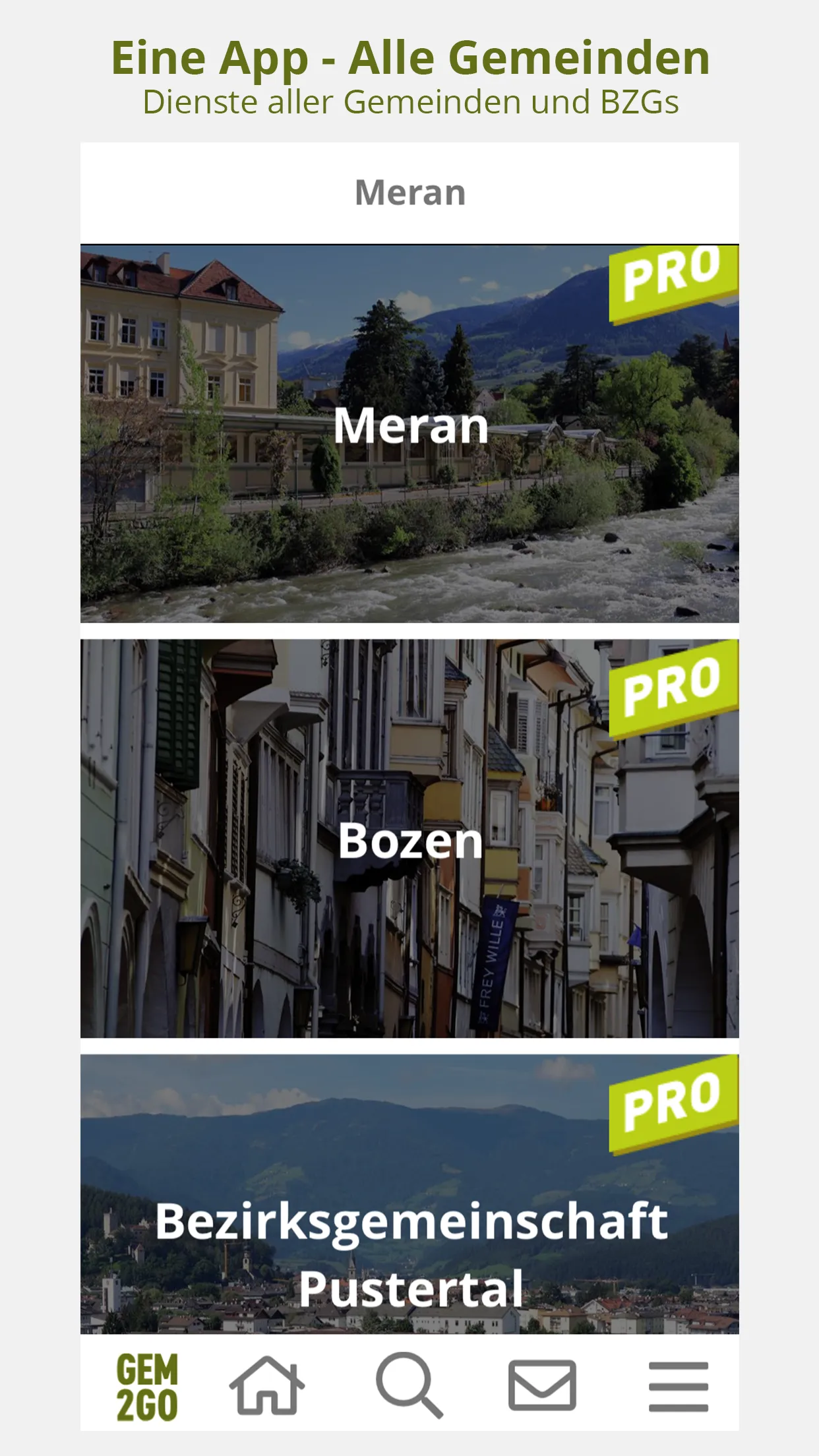 Gem2Go Südtirol | Indus Appstore | Screenshot