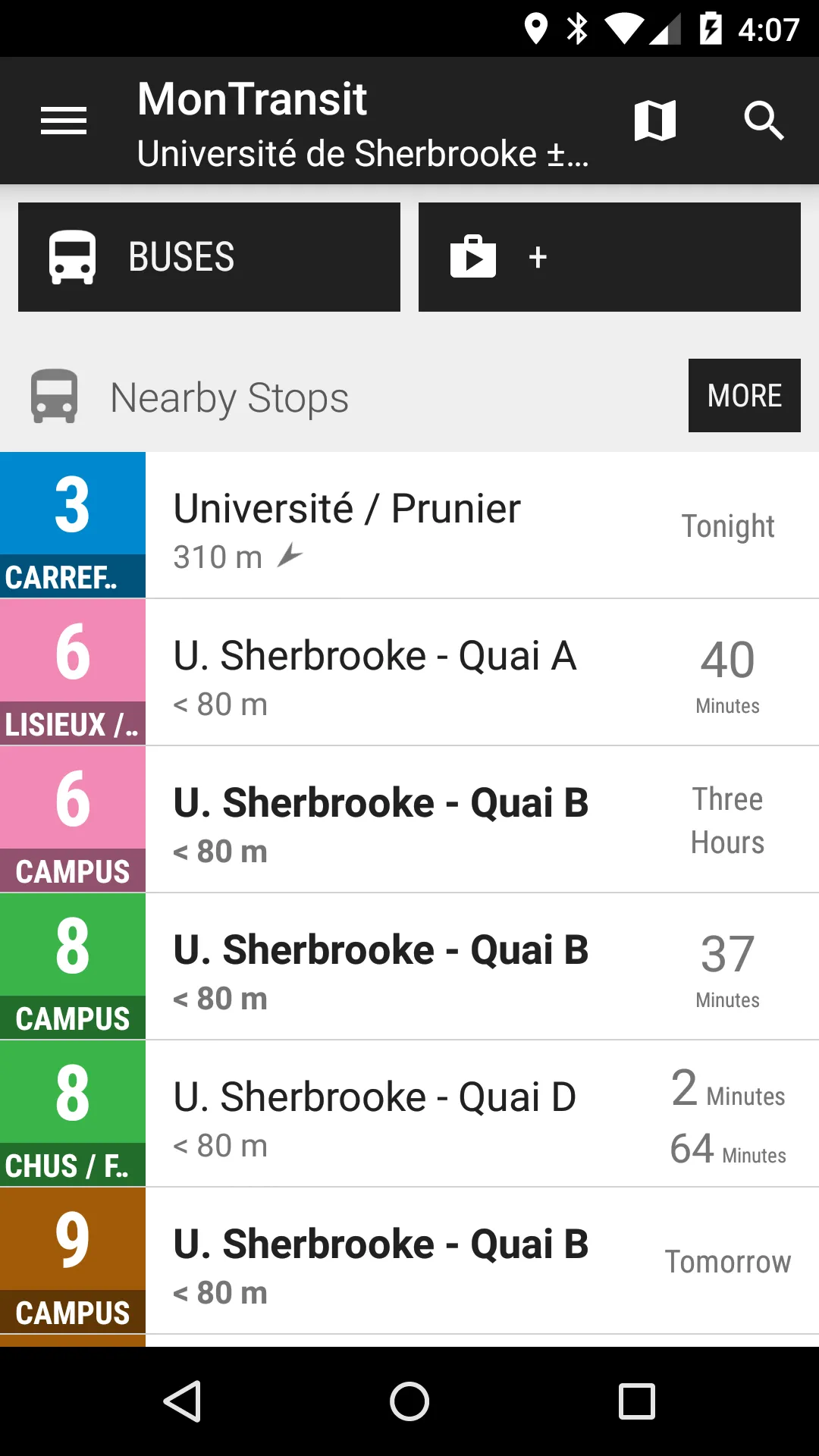 Sherbrooke STS Bus - MonTrans… | Indus Appstore | Screenshot