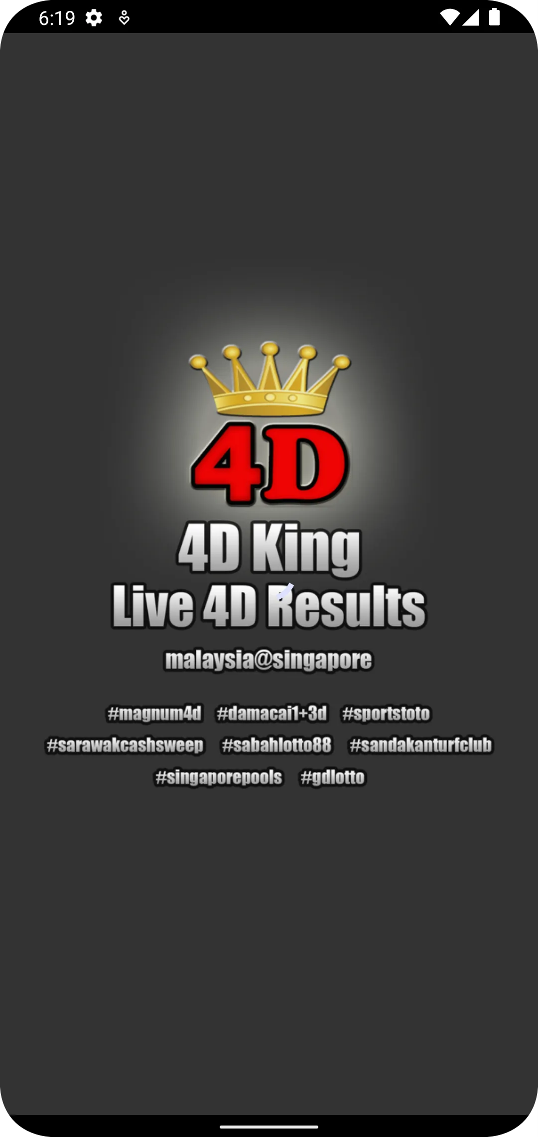 4D King Live 4D Results | Indus Appstore | Screenshot