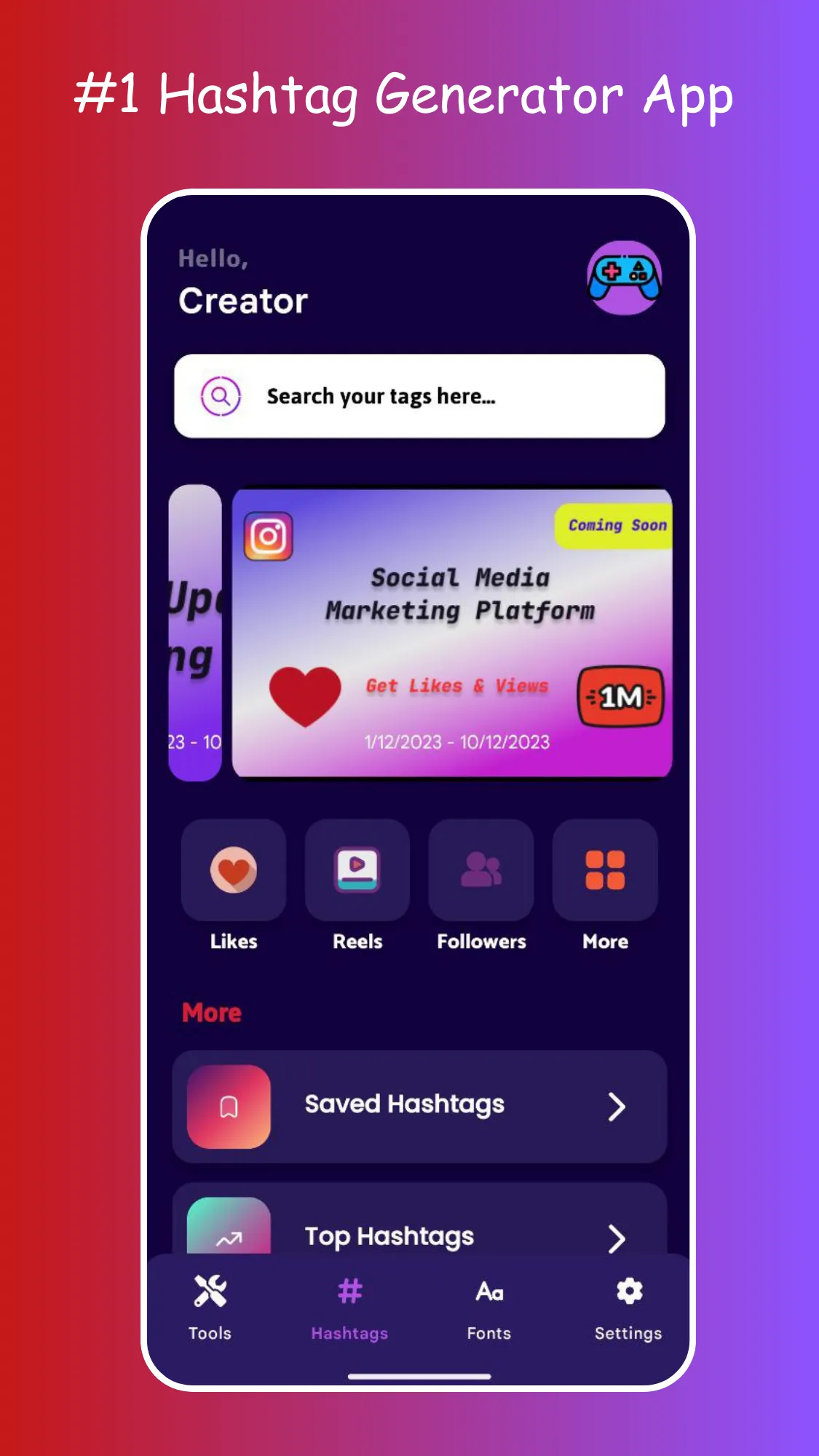 Hashtag Generator Pro AI+ | Indus Appstore | Screenshot