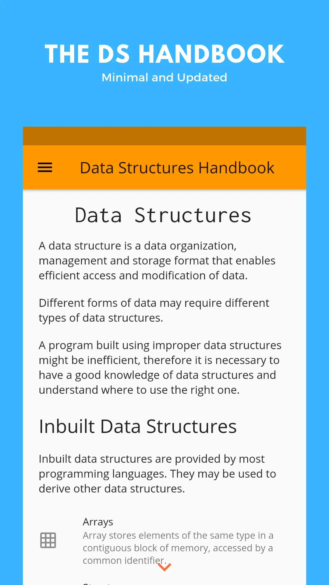 Data Structures Handbook | Indus Appstore | Screenshot