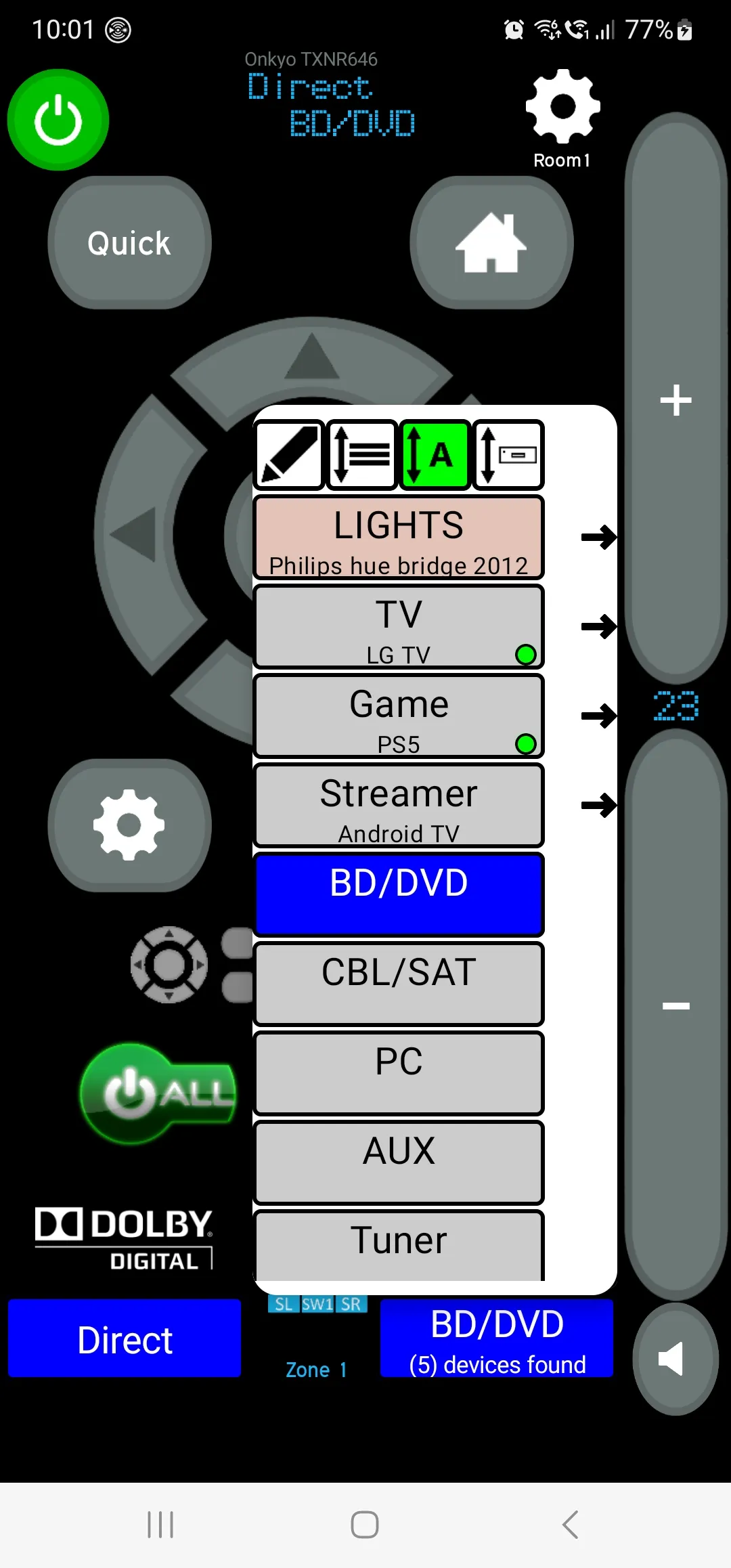 MyAV Universal Remote Control | Indus Appstore | Screenshot