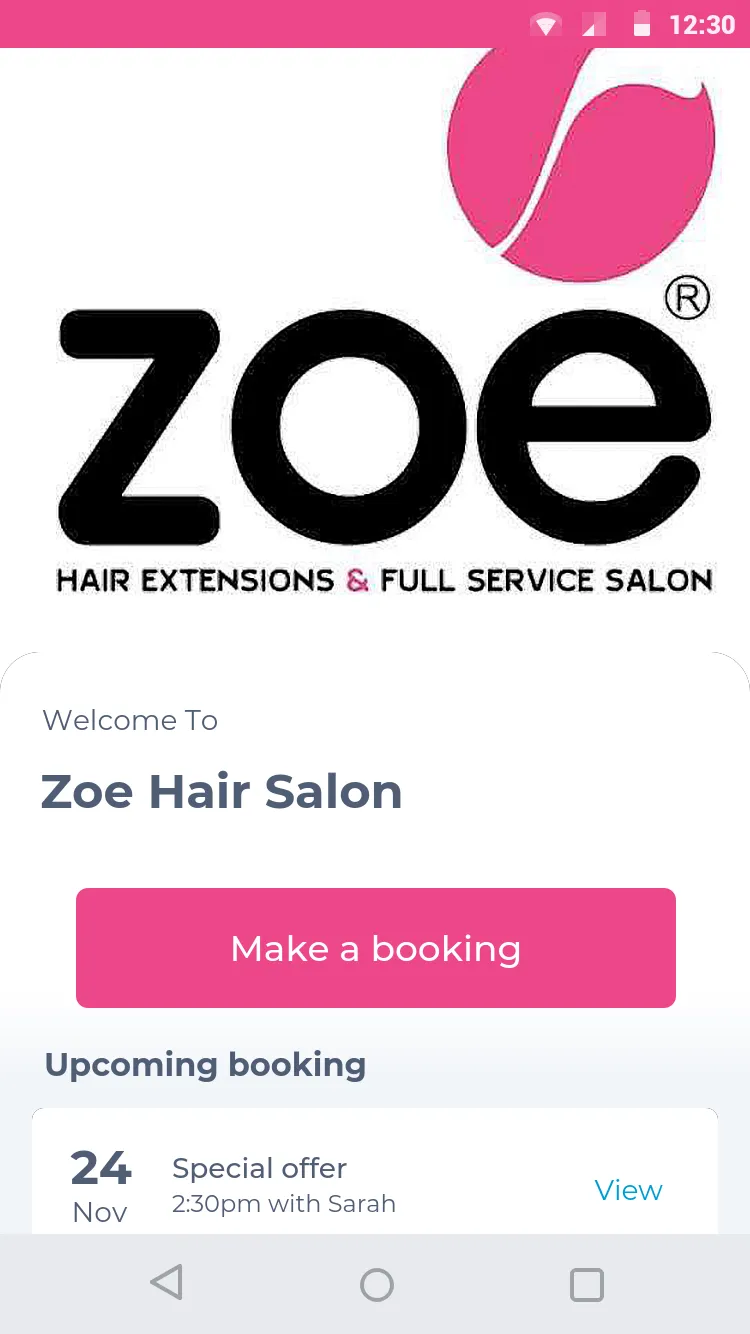 Zoe Hair Salon | Indus Appstore | Screenshot