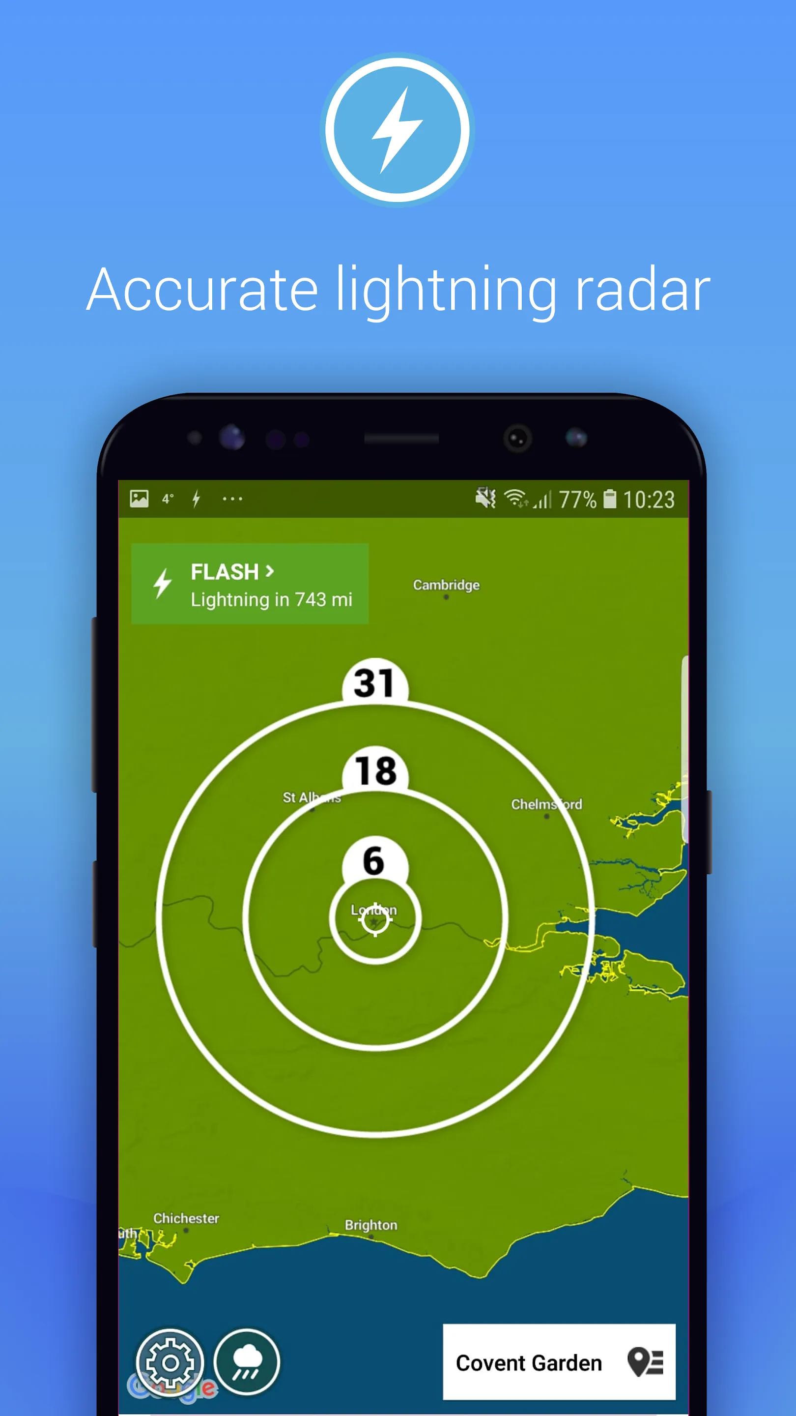 Lightning Alarm Weatherplaza | Indus Appstore | Screenshot
