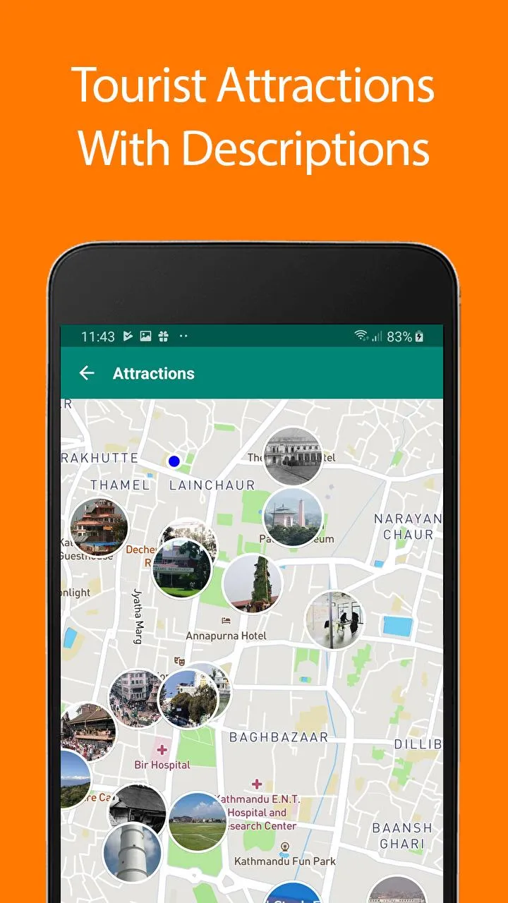 Kathmandu Offline Map and Trav | Indus Appstore | Screenshot