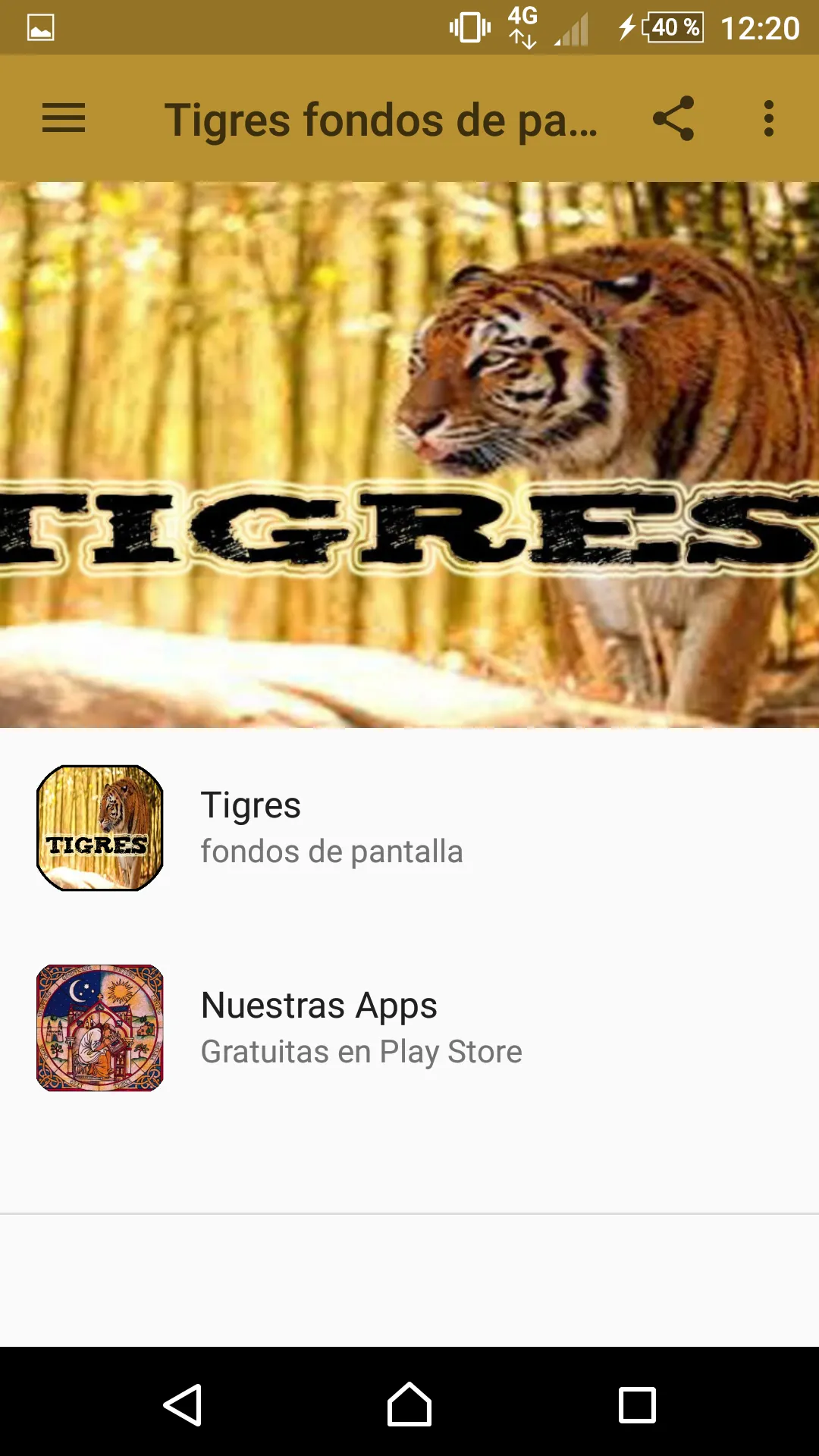 Tigres fondo de pantalla | Indus Appstore | Screenshot