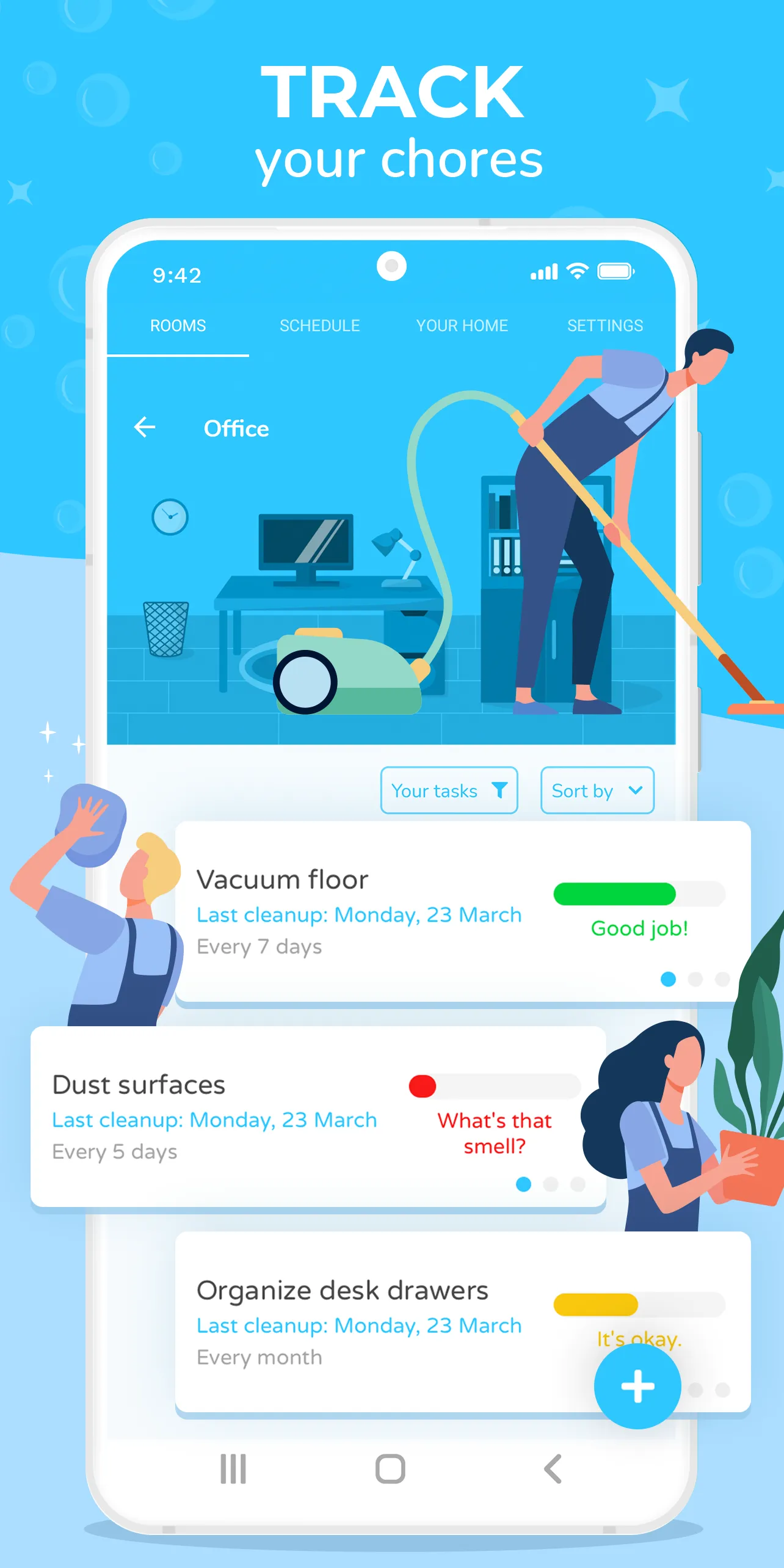Sweepy: Home Cleaning Schedule | Indus Appstore | Screenshot