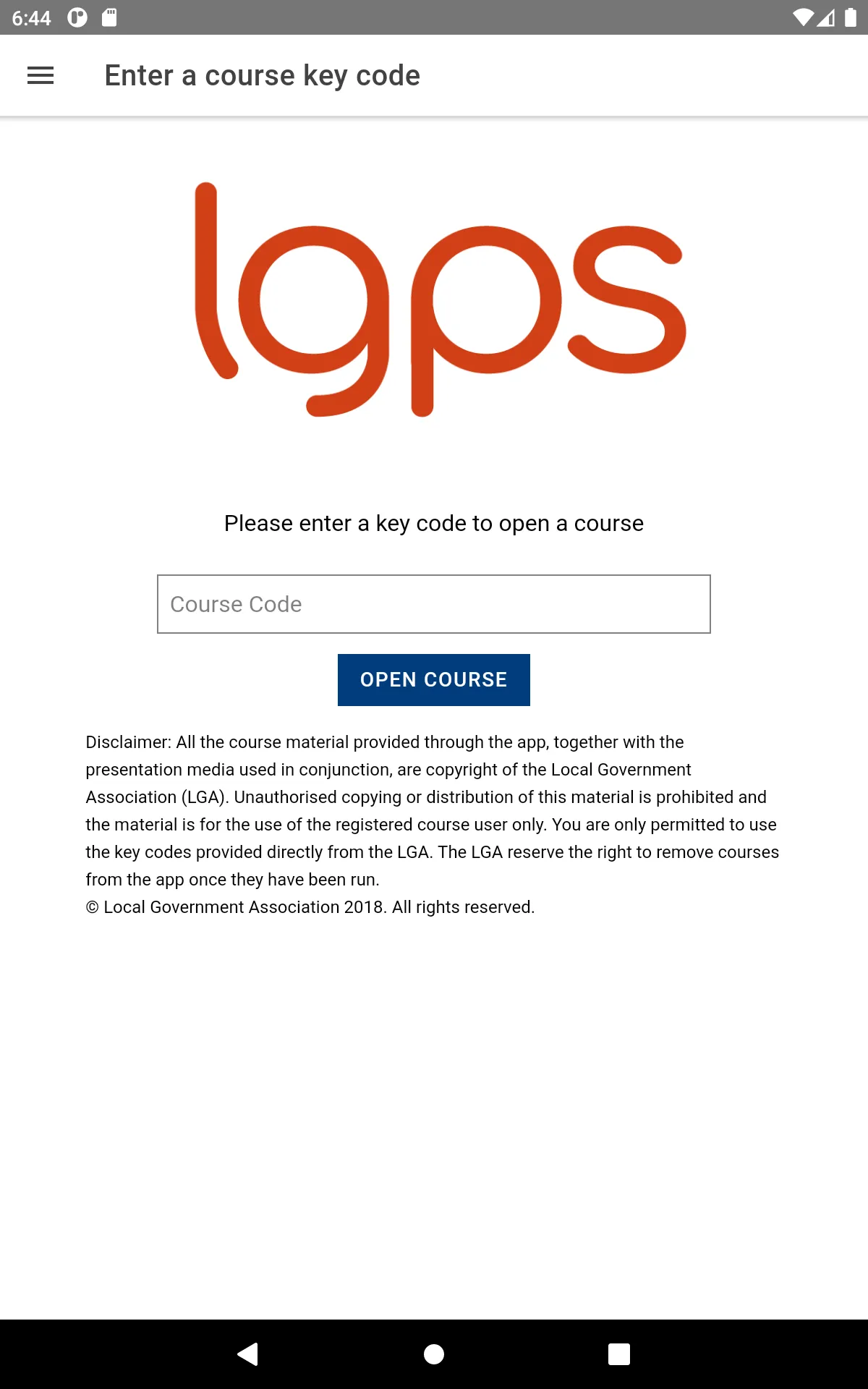 LGA LGPS Training | Indus Appstore | Screenshot