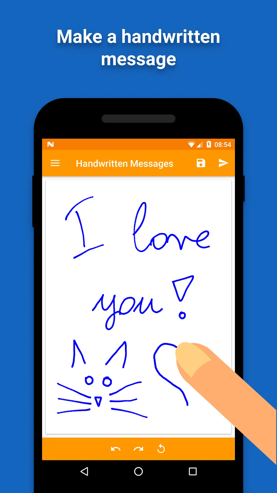 Handwritten Messages, MMS | Indus Appstore | Screenshot