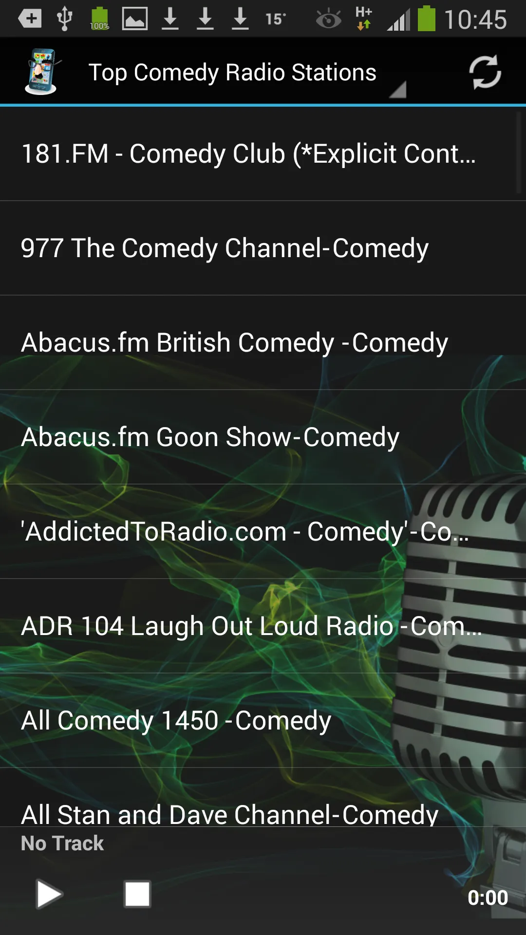 Comedy Radio Stations | Indus Appstore | Screenshot