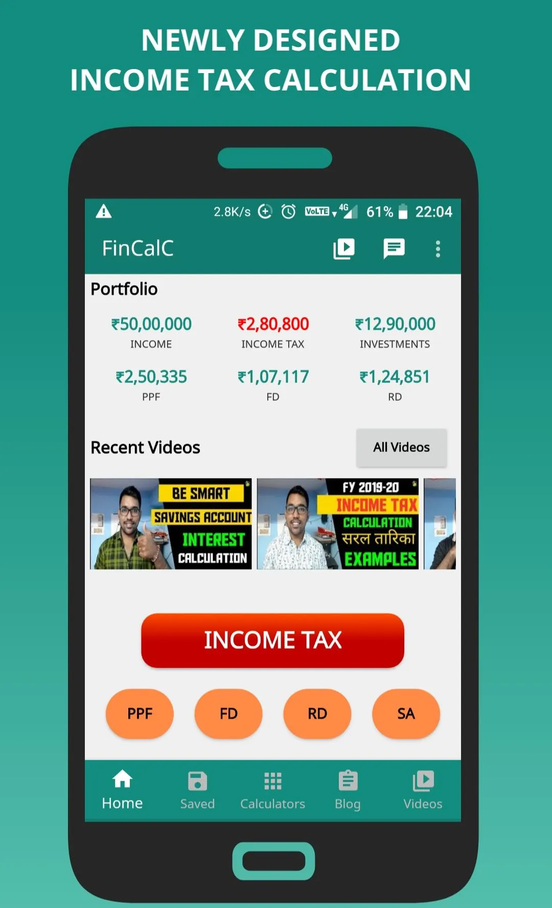 Income Tax Calculator-FinCalC | Indus Appstore | Screenshot