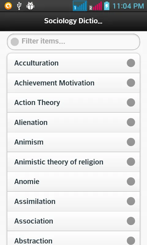 sociology Terms Dictionary | Indus Appstore | Screenshot