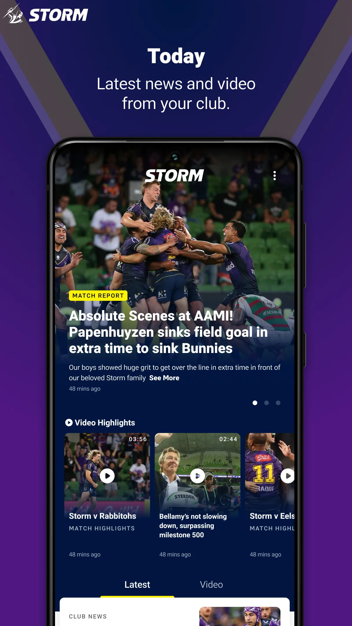 Melbourne Storm | Indus Appstore | Screenshot