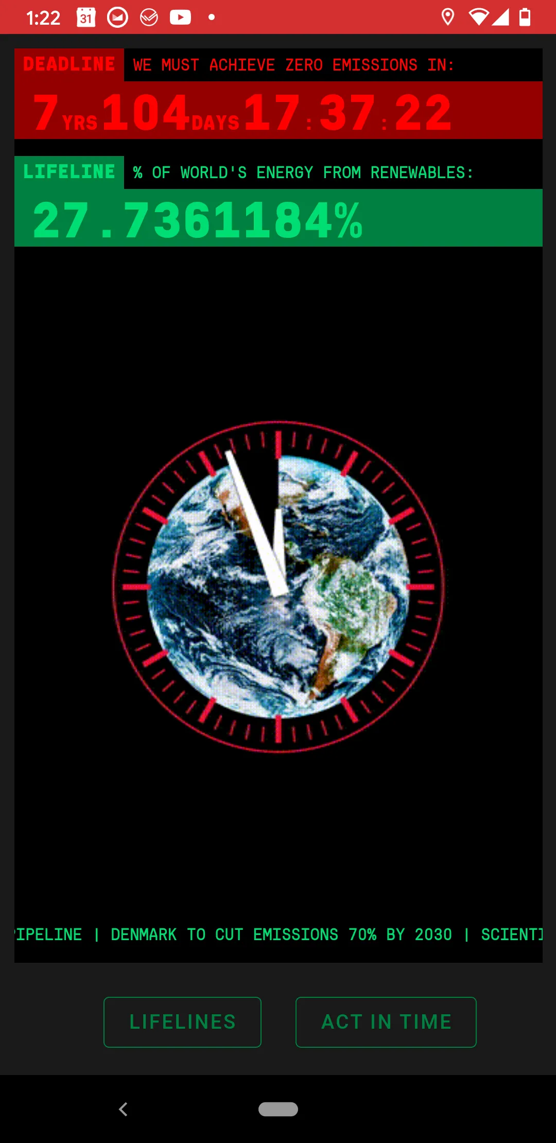 Climate Clock | Indus Appstore | Screenshot