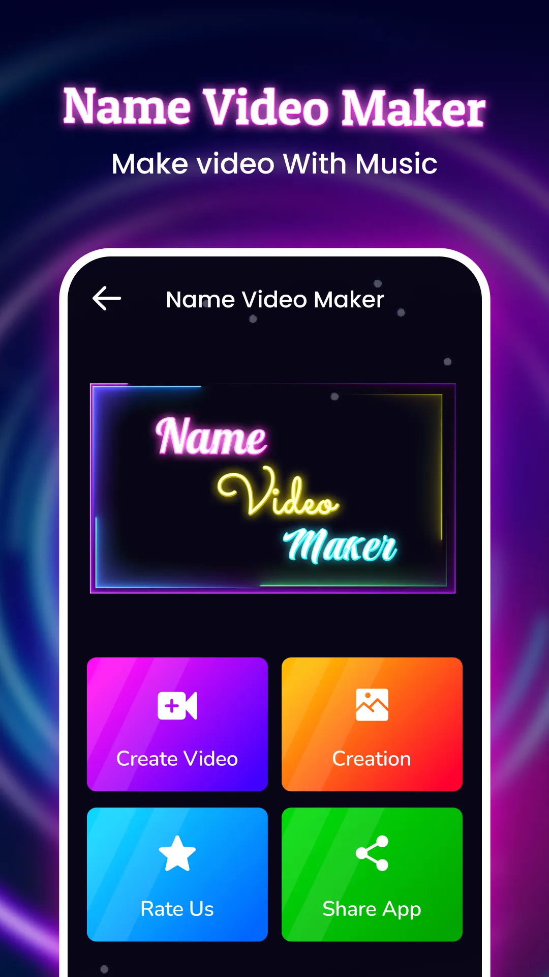 Name Video Maker With Songs | Indus Appstore | Screenshot