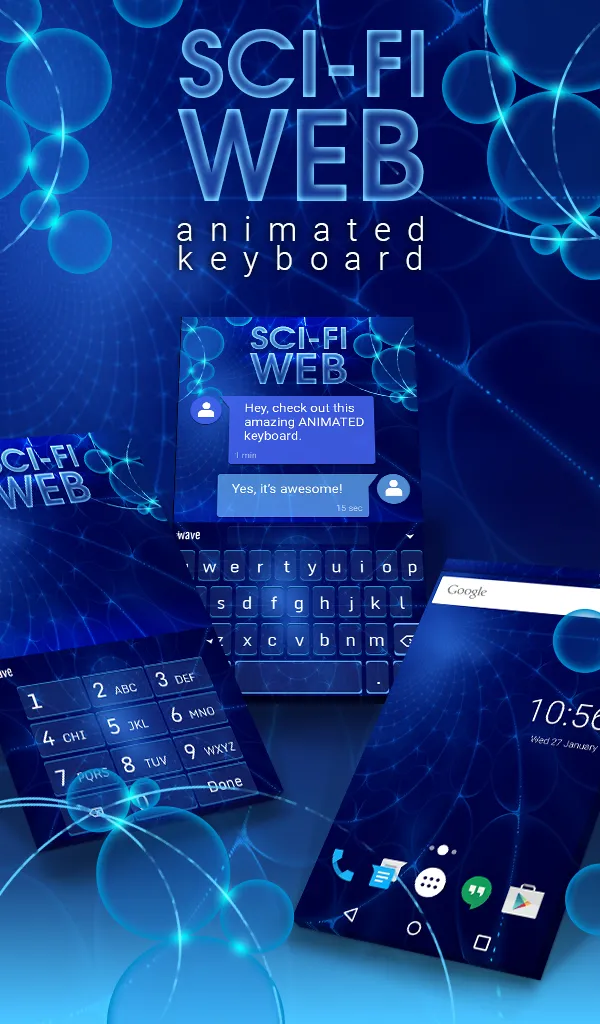 Scifi Web Keyboard & Wallpaper | Indus Appstore | Screenshot