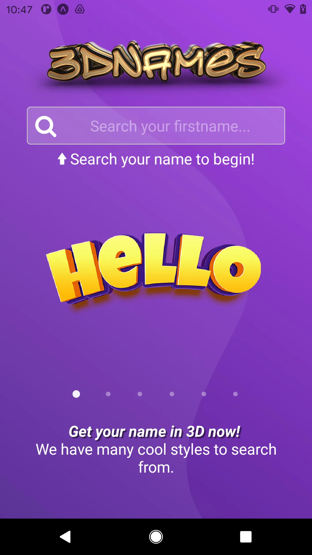 3D Names | Indus Appstore | Screenshot