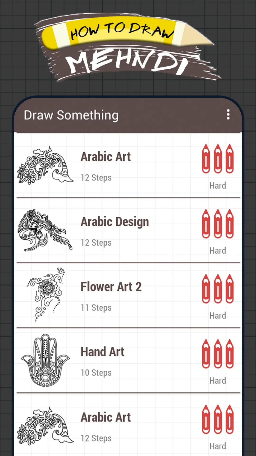 How To Draw Mehndi Designs | Indus Appstore | Screenshot