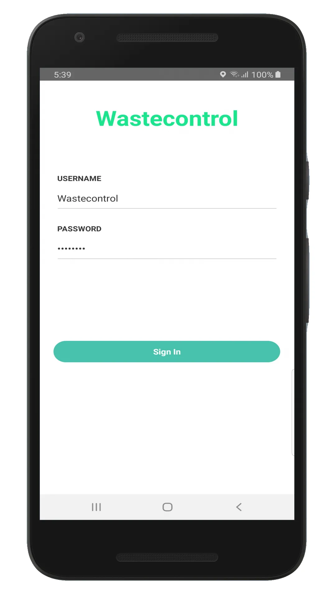 Sensor setup - Wastecontrol | Indus Appstore | Screenshot