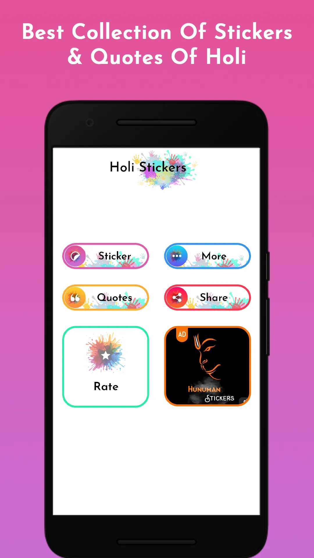 Holi Sticker and quotes | Indus Appstore | Screenshot