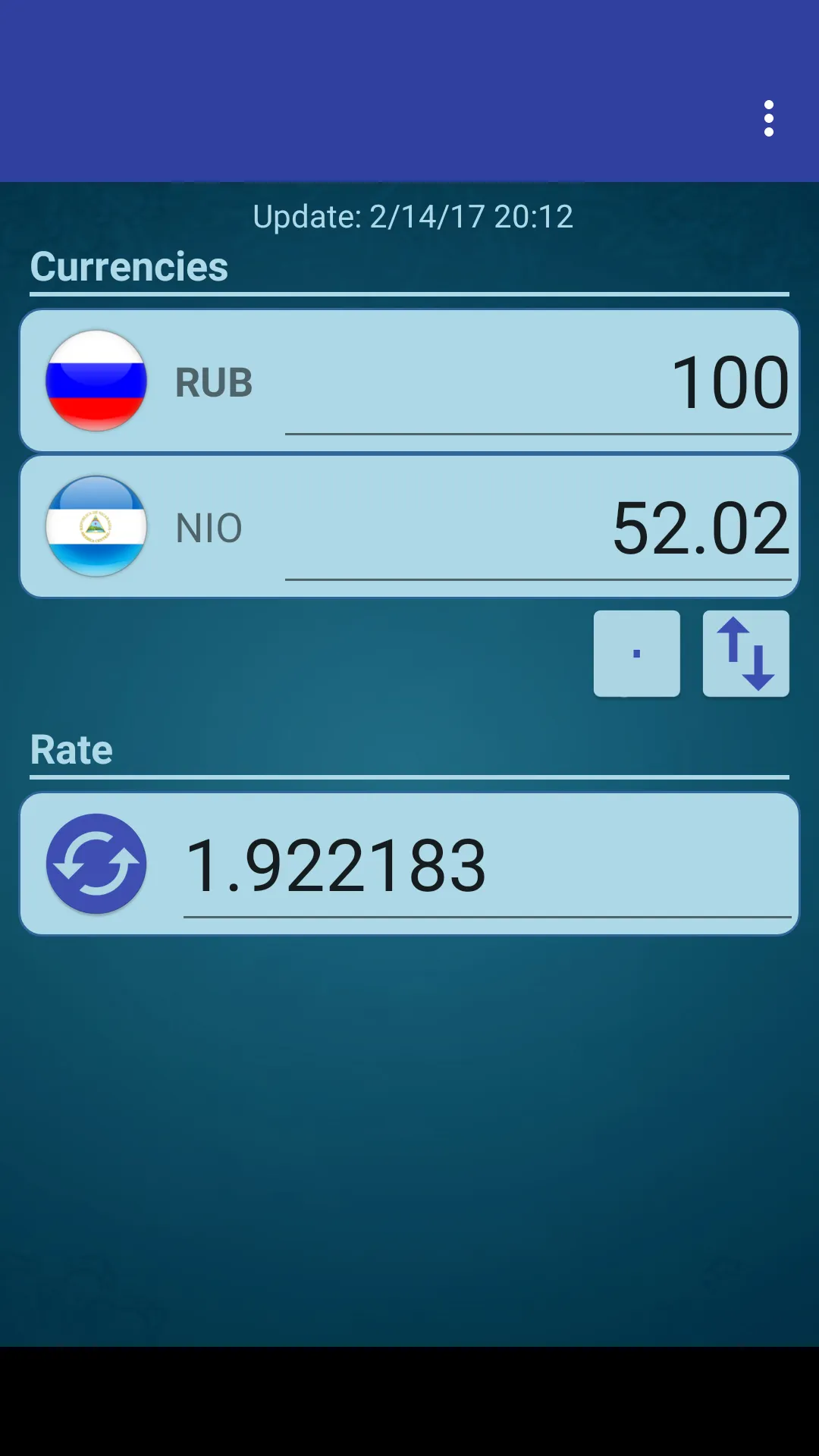 Russian Ruble x Cordoba Oro | Indus Appstore | Screenshot