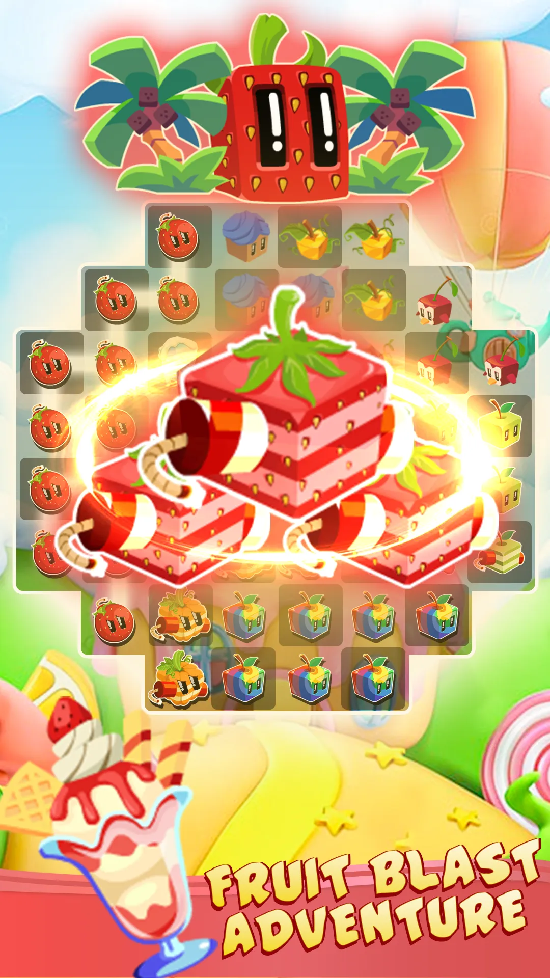 Juice cube: Match 3 Fruit Game | Indus Appstore | Screenshot