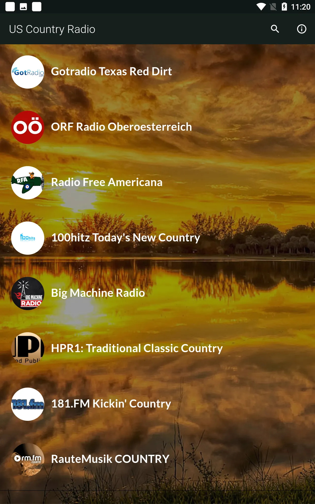 USA Country Radio | Indus Appstore | Screenshot